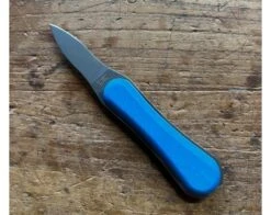1 Oyster LE BEC Knife - Oyster Shell Handle - Color : Blue - Florinox - Thiers