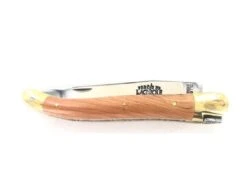 Laguiole Tradition 11 Cm - 2 Brass Bolsters - Juniper Wood -Sabatier 6d1696bee7835dd96f75f90fc20b01bf 601385 11339