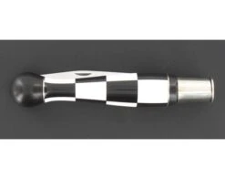Nontron Virole N° 25 - Bowl - Checkerboard - Ebony Wood And White Corian Handle, Aluminium Insert -Sabatier 6d1696bee7835dd96f75f90fc20b01bf 60158 4 9921