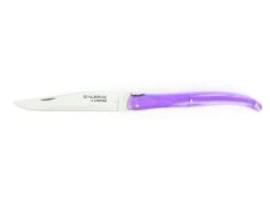 Laguiole 11 Cm - Purple Acrylic Handle - Heart