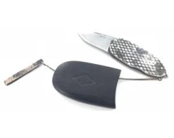 Patt - Keoded - Silver Plated Metal - Ebony Sheath