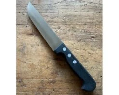 Sabatier Butcher 6 4/5in (17 Cm) - Stainless Steel - Black Plastic Handle - Ref 465