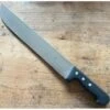 Sabatier Butcher 14 In (35 Cm) Serrated - Stainless Steel - Black Plastic Handle - Ref 470
