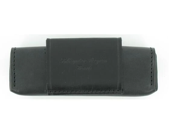 Leather Sheath Provencal 10 - 11 Cm Black 2 Leather Sheath Provencal 10 - 11 Cm Black - Image 2