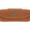 Leather Sheath Provencal 12 - 13 Cm Cognac Maya