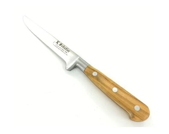 Sabatier Boning Knife 5 In - Carbon Steel - Olive Wood Handle 1 Sabatier Boning Knife 5 In - Carbon Steel - Olive Wood Handle