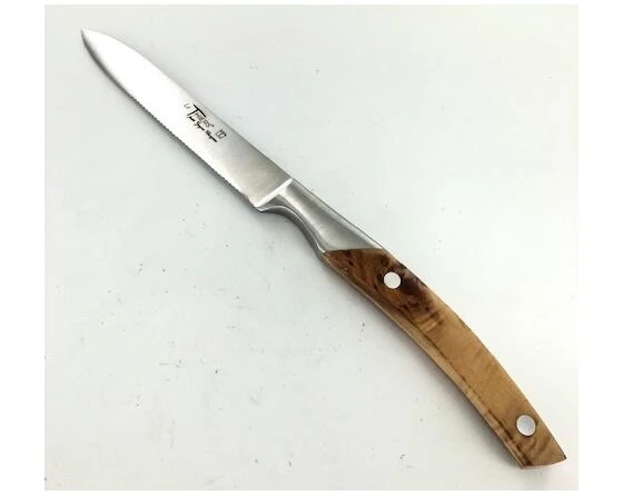 Tomato Knife 5 In - Le Thiers Par Goyon - Junier Wood Handle 2 Tomato Knife 5 In - Le Thiers Par Goyon - Junier Wood Handle - Image 2