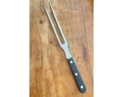 Sabatier Bayonet Fork - Unforged - Black Handle - 3 Rivets Ref 450