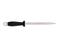 Sabatier Oval Steel 12 In - Black Plastic Handle