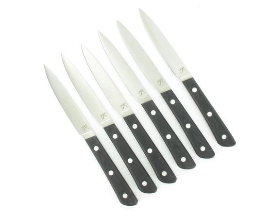 Sabatier SET OF 6 TABLE KNIVES - 4 In - G10 Handle - 200 Range 1 Sabatier SET OF 6 TABLE KNIVES - 4 In - G10 Handle - 200 Range