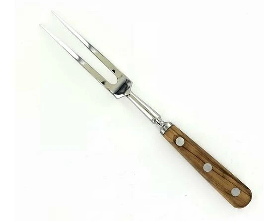 Sabatier Curb Fork 6 In - Olive Wood Handle 1 Sabatier Curb Fork 6 In - Olive Wood Handle