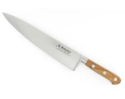 Sabatier Cooking Knife 10 In - Carbon Steel - Olive Wood Handle