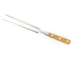 Sabatier Bayonet Fork 6 2/3 In - Stainless Steel - Olive Wood Handle