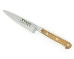 Sabatier Paring Knife 4 In - Carbon Steel - Olive Wood Handle