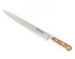 Sabatier Slicing Knife 10 In - Carbon Steel - Olive Wood Handle