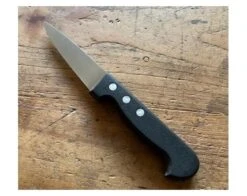 Sabatier Saigner 4 4/5in (11 Cm) - Stainless Steel - Black Plastic Handle - Ref 462