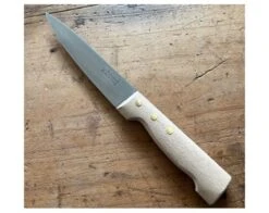 Sabatier Saigner 5 3/5 In (14 Cm) - Stainless Steel - White Wood - Ref 5