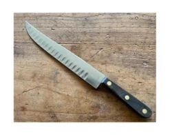 Sabatier 10 In Slicer Knife Air Pockets- Stainless Steel - Wood Handle Ref 481