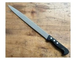 Sabatier SLICER 12 In (30 Cm) - Stainless Steel - Black Plastic Handle - Ref 475